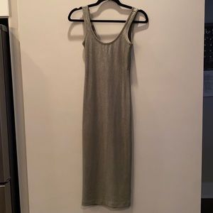 Top shop right iridescent green midi dress